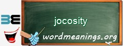 WordMeaning blackboard for jocosity